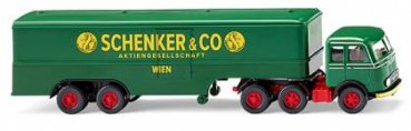 1/87 Wiking MB LPS 333 Koffersattelzug Schenker 0513 27