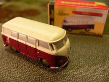 Schuco Piccolo VW T1 Bus weiß/dunkelrot 01311