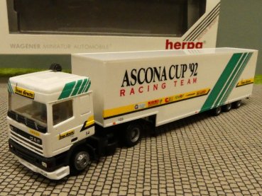 1/87 Herpa DAF 95 ASCONA CUP'92 Koffer-Sattelzug