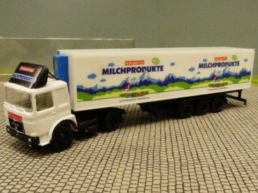 1/87 Herpa Albedo MAN F8 Berchtesgadener Land Milchprodukte Kühlkoffer Sattelzug