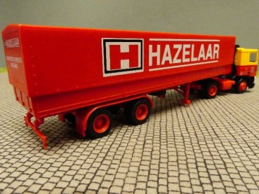 1/87 Herpa DAF 95 HAZELAAR HOLLAND Planen Sattelzug