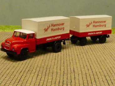 1/87 Brekina MAN 520 Union Transport Hängerzug SONDERPREIS 45029