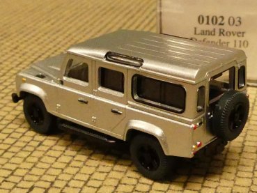 1/87 Wiking Land Rover Defender 110 silber 0102 03