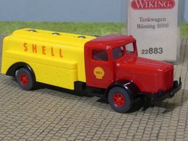 1/87 Wiking Büssing 8000 SHELL Tank LKW 883