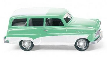 1/87 Wiking Opel Caravan 1956 mintgrün mit weißem Dach 0850 06