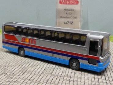 1/87 Wiking MB O 303 RHD Reisebus Sonni Sonderpreis 712 6A
