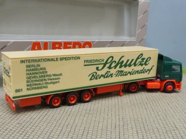 1/87 Herpa Albedo Vovlo F12 Schulze Berlin Koffer-Sattelzug 300141