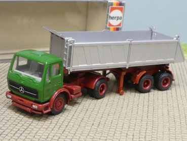 1/87 Herpa MB NG Kipper-Sattelzug grün 806511