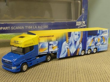 1/87 Herpa Scania T164 europart Koffer Sattelzug 282079