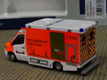 1/87 Rietze GSF RTW '18 Rettungsdienst Kreis Lippe 76262