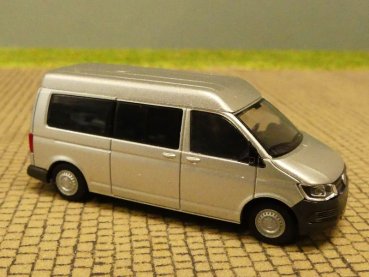 1/87 Rietze VW T6 Bus LR Mitteldach reflexsilber 11616