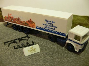 1/87 Herpa Albedo MAN F80 Faxe Bier Koffer SZ in Faltbox