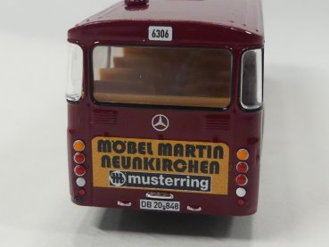 1/87 Brekina MB O 307 DB / VGS Möbel Martin Ziel Saarlouis Linie 6306 Sondermodell