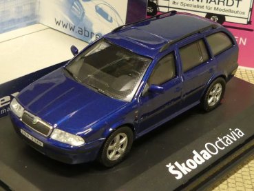 1/43 Abrex Skoda Octavia Kombi mit Schiebedach dunkelblau metallic A20