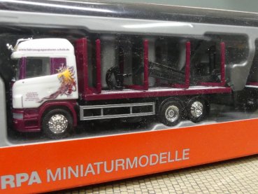 1/87 Herpa Scania R HL Holztransporter-Hängerzug Roland Scholz 307147