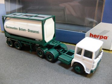 1/87 Herpa MAN F8 Dortmunder Actien Tankcontainer-SZ Intermodellbau 2017