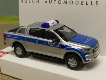 1/87 Busch Ford Ranger Policja Polen 52835