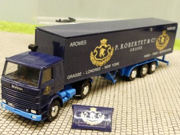 1/87 Herpa Albedo Scania 142 Robertet & C Koffer SZ #663