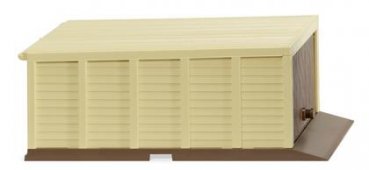 1/87 Wiking Selbstbau-Garage (3S) - blassbraun/elfenbein 1140 03