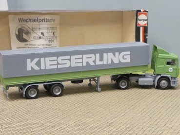 1/87 Herpa Volvo F12 Kieserling EKG Wechselpritschen-Sattelzug