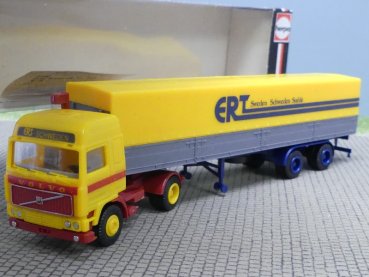 1/87 Herpa Volvo F12 ERT Schweden S Pritschen-Sattelzug