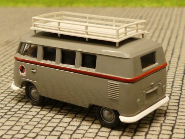 1/87 Brekina # 1076 VW T1 b Bus Alban Schmitt mit Gepäckträger