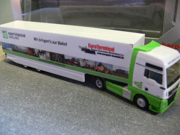 1/87 Herpa MAN TGX XXL Kraftverkehr Emsland Koffer-Sattelzug 923651