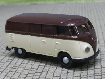 1/87 Brekina # 0107-1 VW T1 a Kasten dunkelbraun/elfenbein