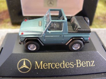 1/87 Herpa MB G grünmetallic offen PC Box