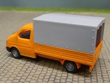 1/87 Wiking VW T4 Pritsche mit Plane Kommunal orange 298 01