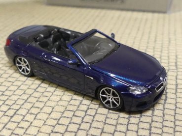 1/87 Minichamps BMW M6 Cabrio blue metallic 870 027330