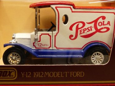 Matchbox Yesteryear Ford Model T 1912 Pepsi-Cola Y12