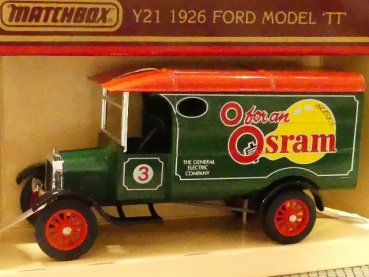 Matchbox Yesteryear Ford TT 1926 Osram The General Electric Company Y21