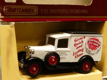 Matchbox Yesteryear Ford Van 1930 A Cherry Blossom Boot Polish Chiswick Y22