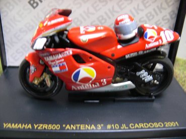 1/24 Ixo Yamaha YZR500 Antena 3 #10 JL Cardoso 2001 RAB006