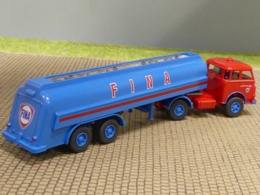 1/87 Wiking MAN 10.212 Fina Tank-Sattelzug Sonderpreis 0882 48