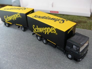 1/87 Wiking MAN F2000 Schweppes Wechsel-Koffer-HZ 573 03