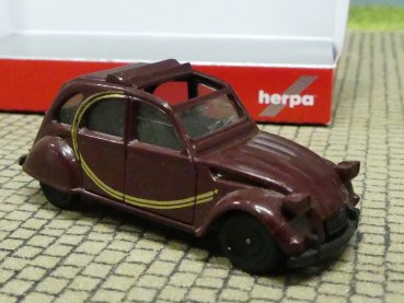 1/87 Herpa Citroen 2CV Faltdach offen dunkelbraun #20