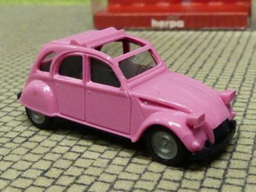 1/87 Herpa Citroen 2CV magenta Faltdach offen