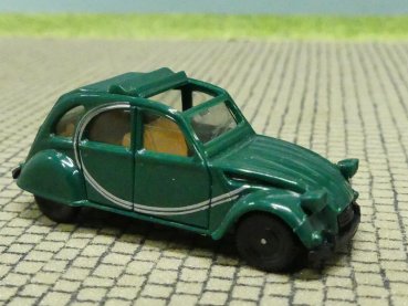 1/87 Herpa Citroen 2CV Faltdach offen grün innen beige #22