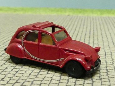 1/87 Herpa Citroen 2CV weinrot mit offenem Faltdach #18