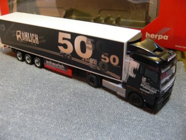 1/87 Herpa MAN TGX XLX Euro 6 Kühlkoffer-SZ 50 Jahre Spedition Röhlich 305389