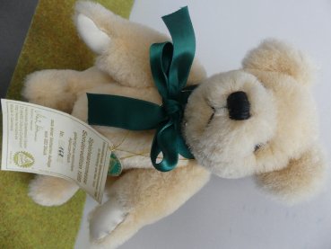 HC0006 Hermann Coburg Teddy Spielwarenmesse 1999 Nürnberg ca. 26 cm Alpacca-Plüsch