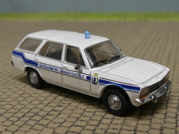 1/87 PCX 3 x Peugeot 504 Break Gendarmerie / Police Luxemburg - im SET