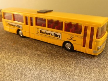 1/87 Setra S 140 Deutsche Bundespost Beckers Bier gelb