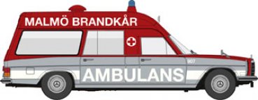 1/87 Brekina MB /8 KTW Ambulans Malmö Brandkar 907 13816