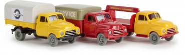 1/87 Brekina Opel Blitz 3er SET Halbstarke 13902