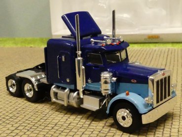 1/87 Brekina Peterbilt 359 dunkelblau/hellblau 85705