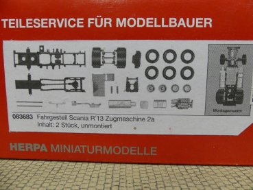 1/87 Herpa Teileservice Fahrgestell Scania R'13 Zugmaschine 2a 083683
