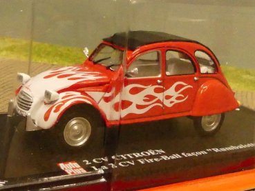 1/43 CITROEN 2 CV La 2 CV Fire Ball facon Rumbalotte